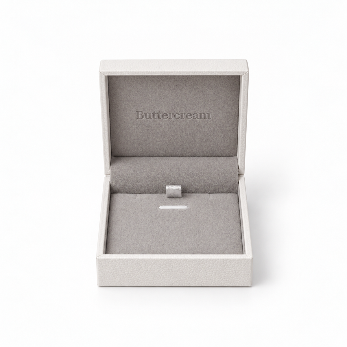 Jewellery Box for Necklace Bracelet Earrings & Ring in White (Flip-Open)