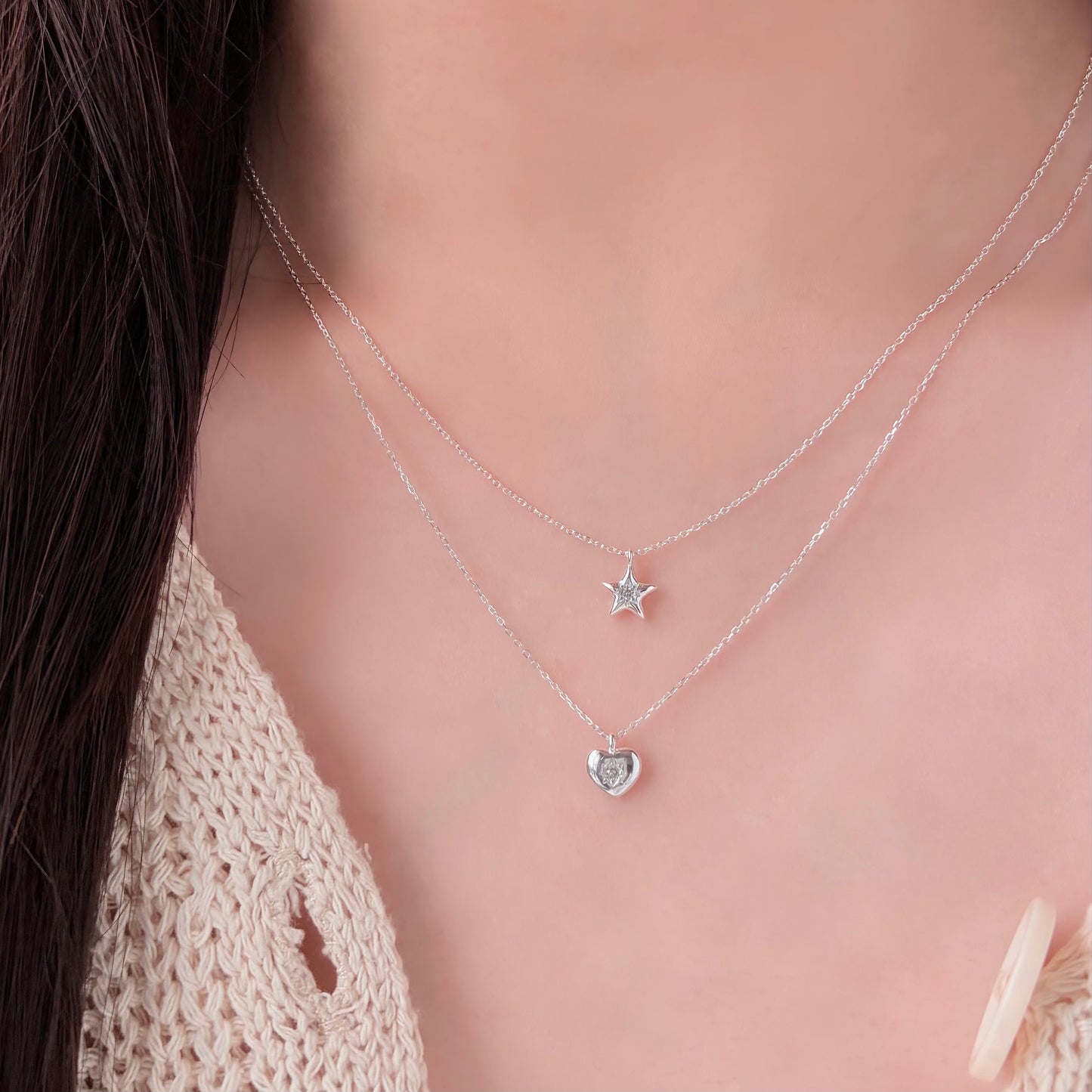 Doris Sparkling Star Pendant Necklace