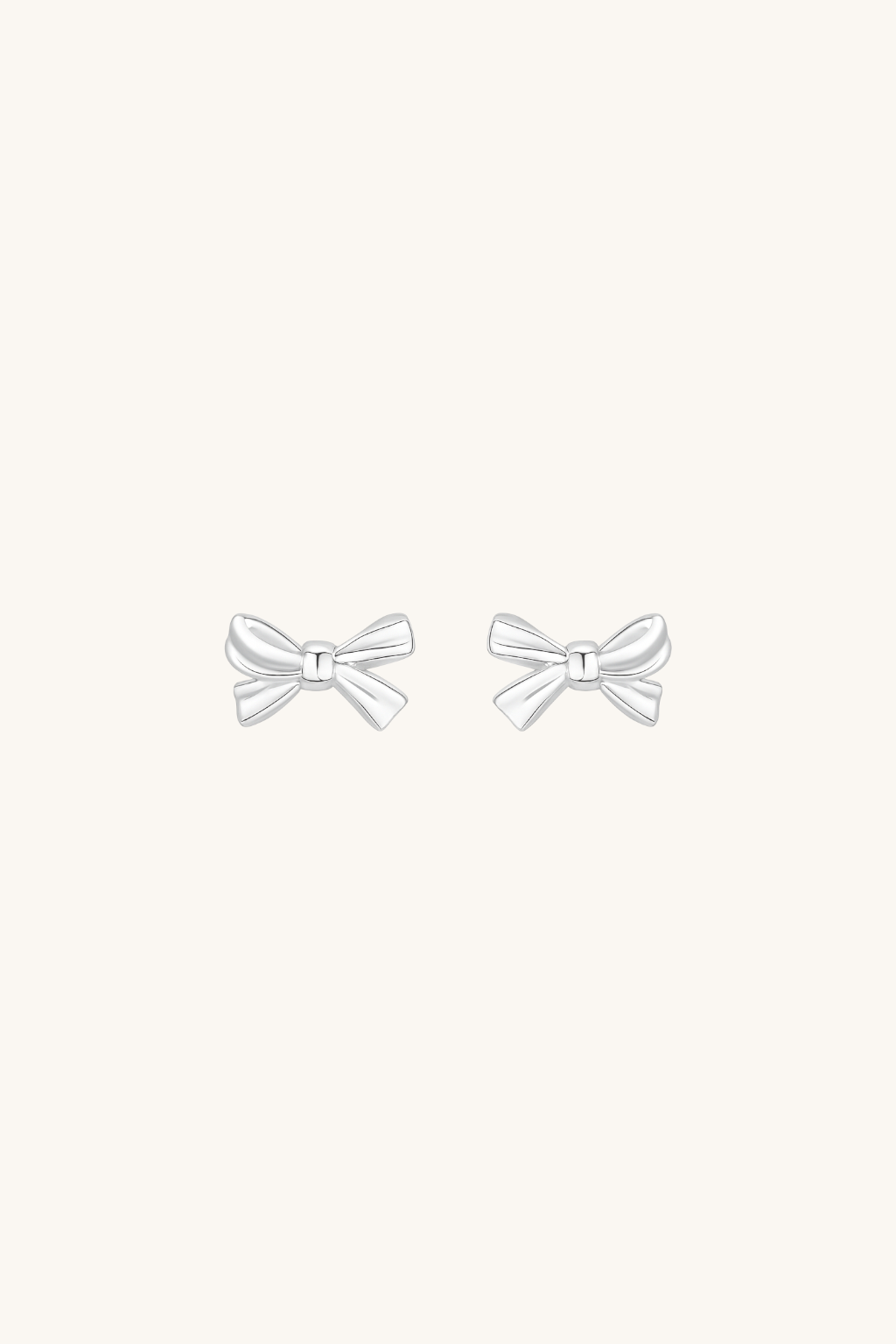 Tiffy Ribbon Bow Stud Earrings