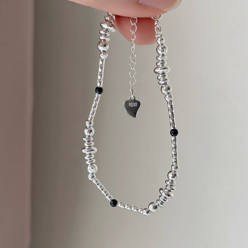 Anjo Simple Geomatric Black Beads Bracelets