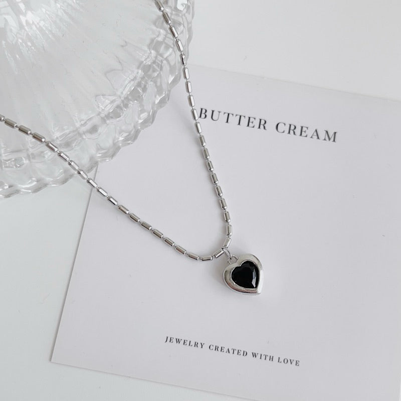 Lucy Heart Stone Necklace