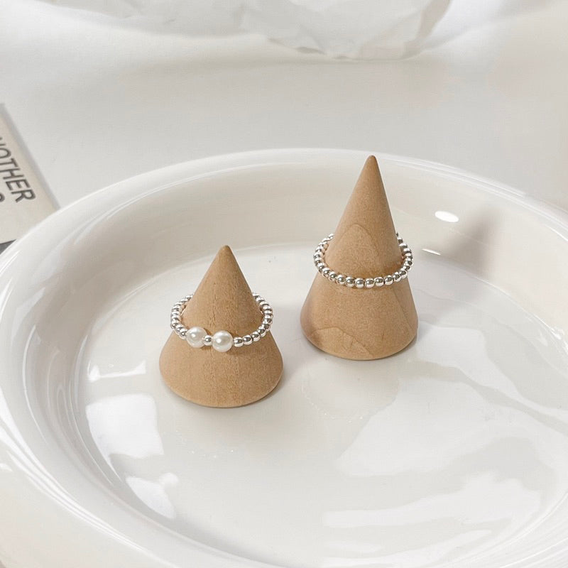 Berry Beaded Pearl Ribbon Ring