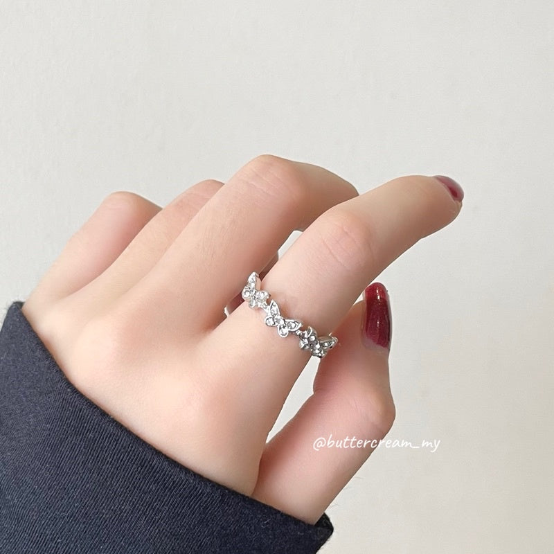 Anerly Butterfly Zirconia Ring
