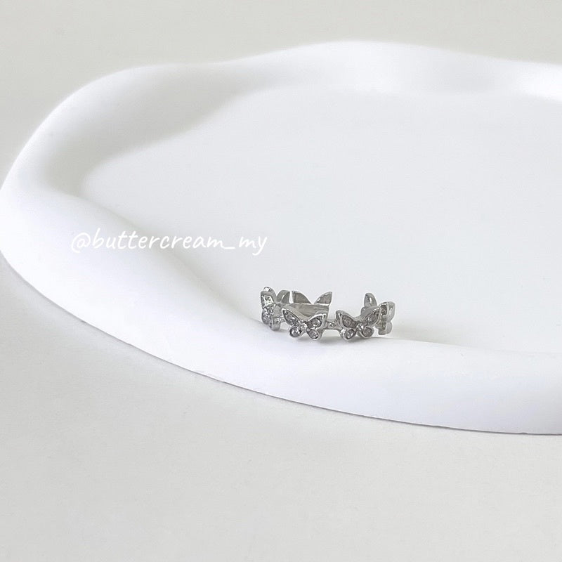 Anerly Butterfly Zirconia Ring
