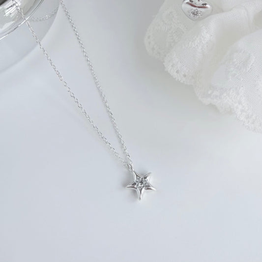 Doris Sparkling Star Pendant Necklace