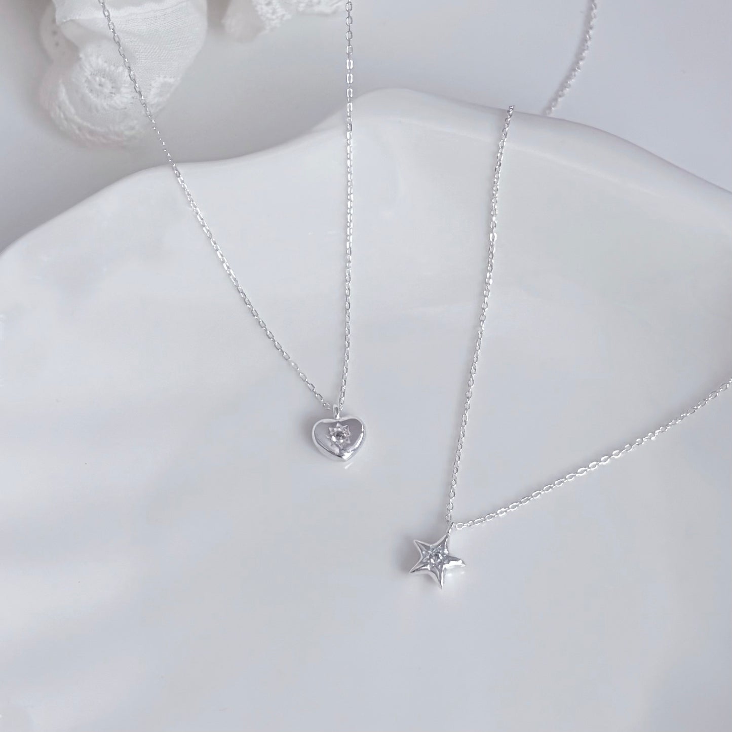 Doris Sparkling Star Pendant Necklace