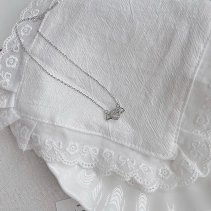 Jolene Dancing Diamond Winged Heart Pendant Necklace