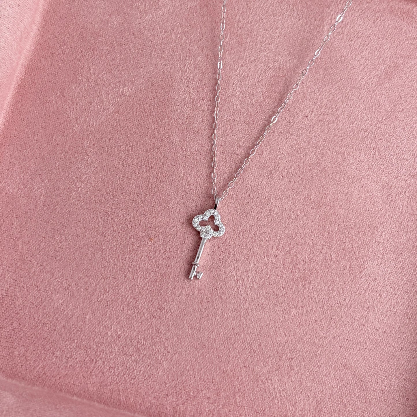 Giselle Clover Key Pendant Necklace