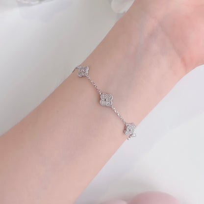 Hailey Clover Link Chain Bracelet