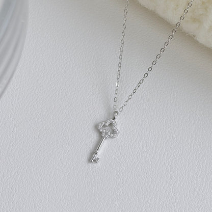 Giselle Clover Key Pendant Necklace