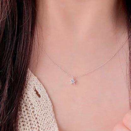 Doris Sparkling Star Pendant Necklace