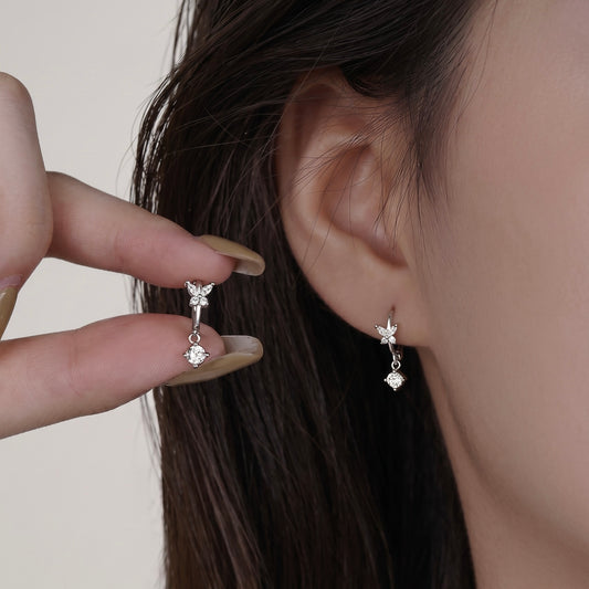 Lily Butterfly Huggie Earrings