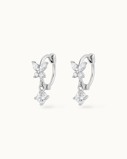Lily Butterfly Huggie Earrings