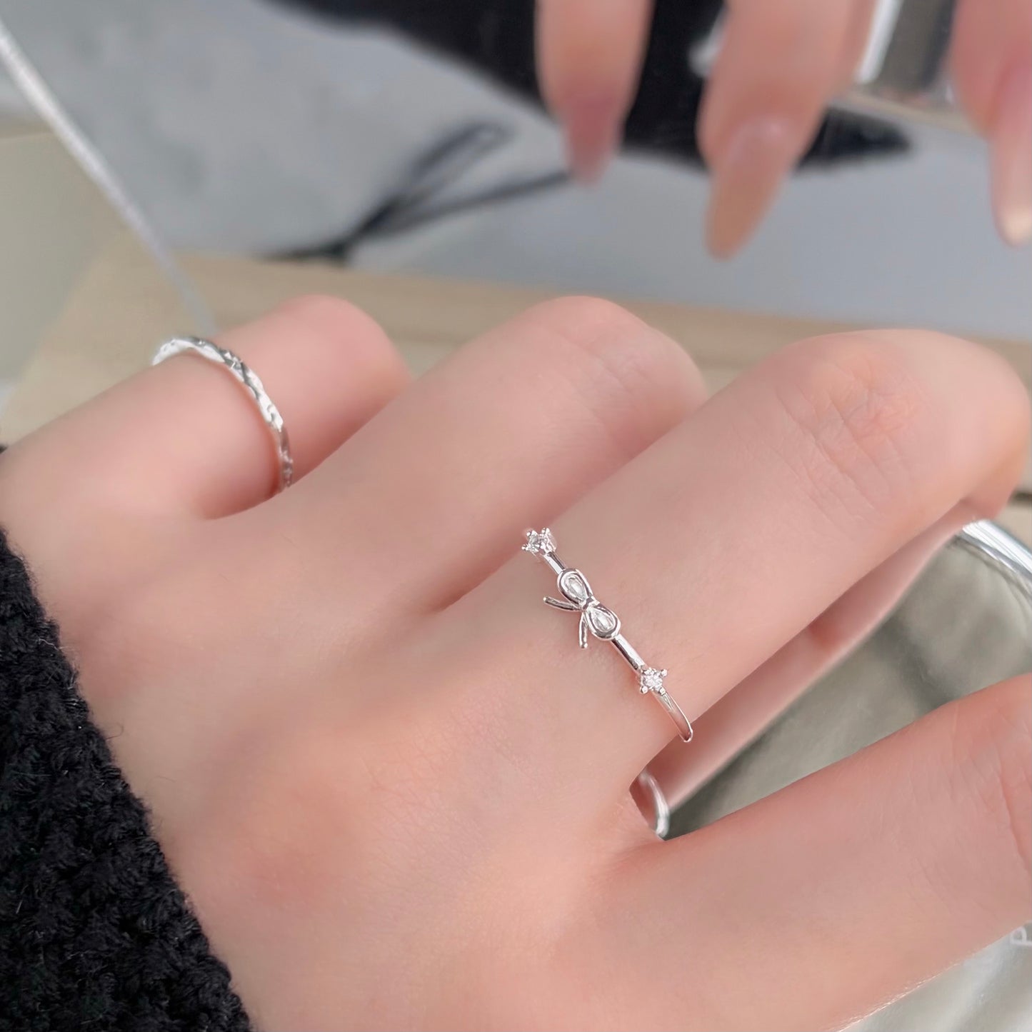 Camille Ribbon with Zirconia Ring