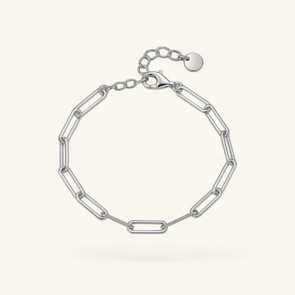 Geneva Paperclip Link Chain Bracelet