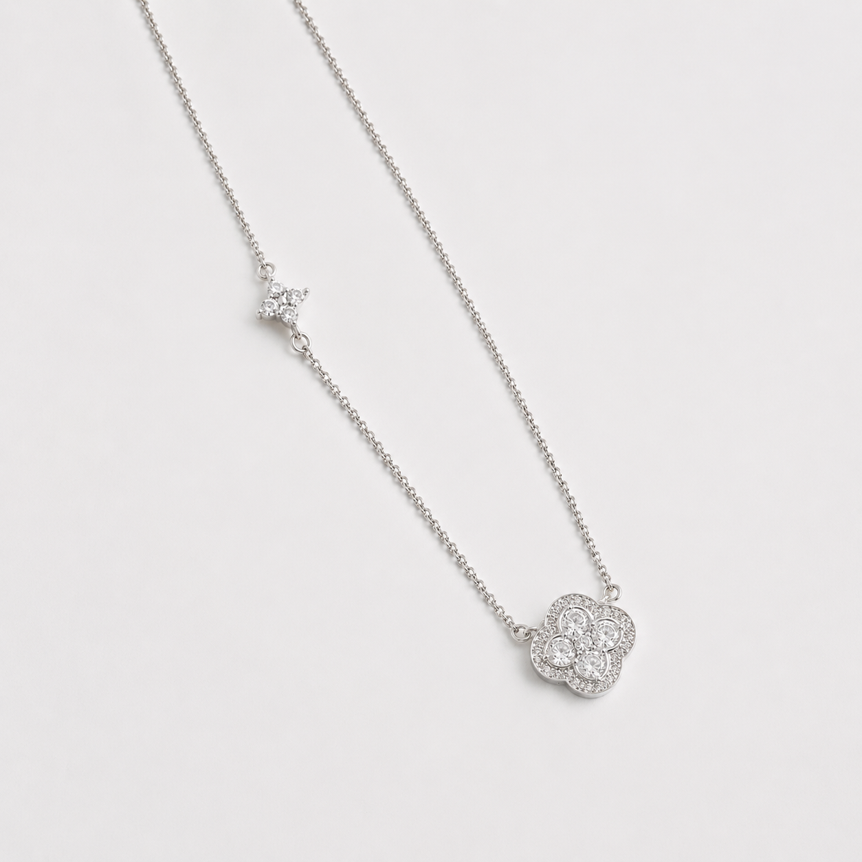 Erina Duo Clover Necklace