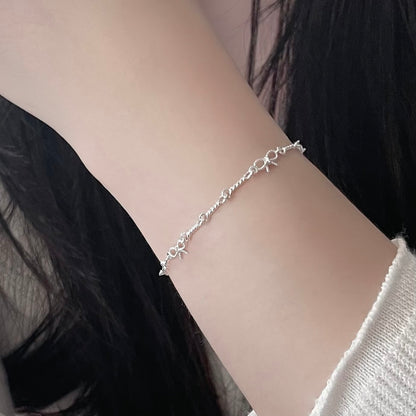 Tracey Ribbon Knot Link Chain Bracelet