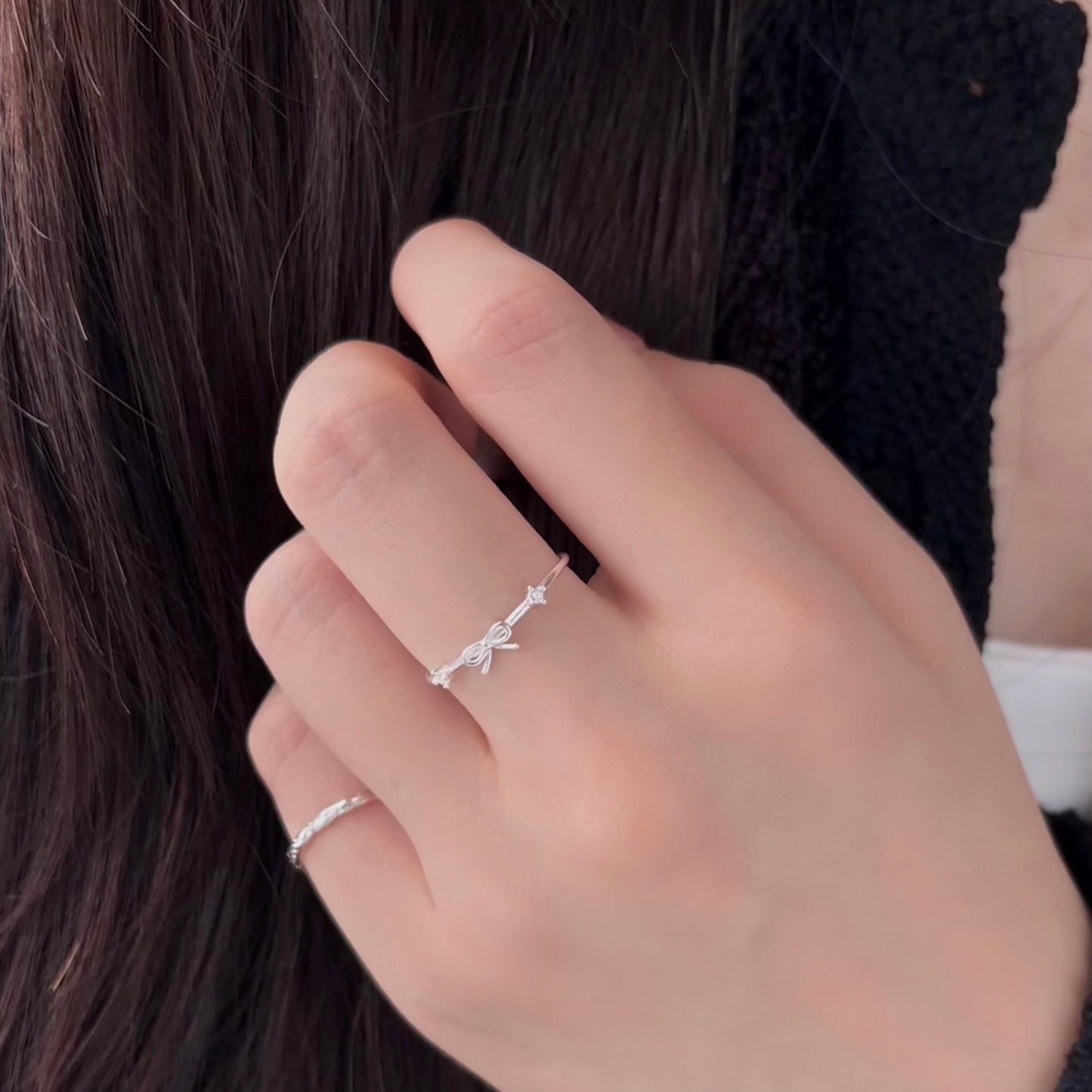 Camille Ribbon with Zirconia Ring