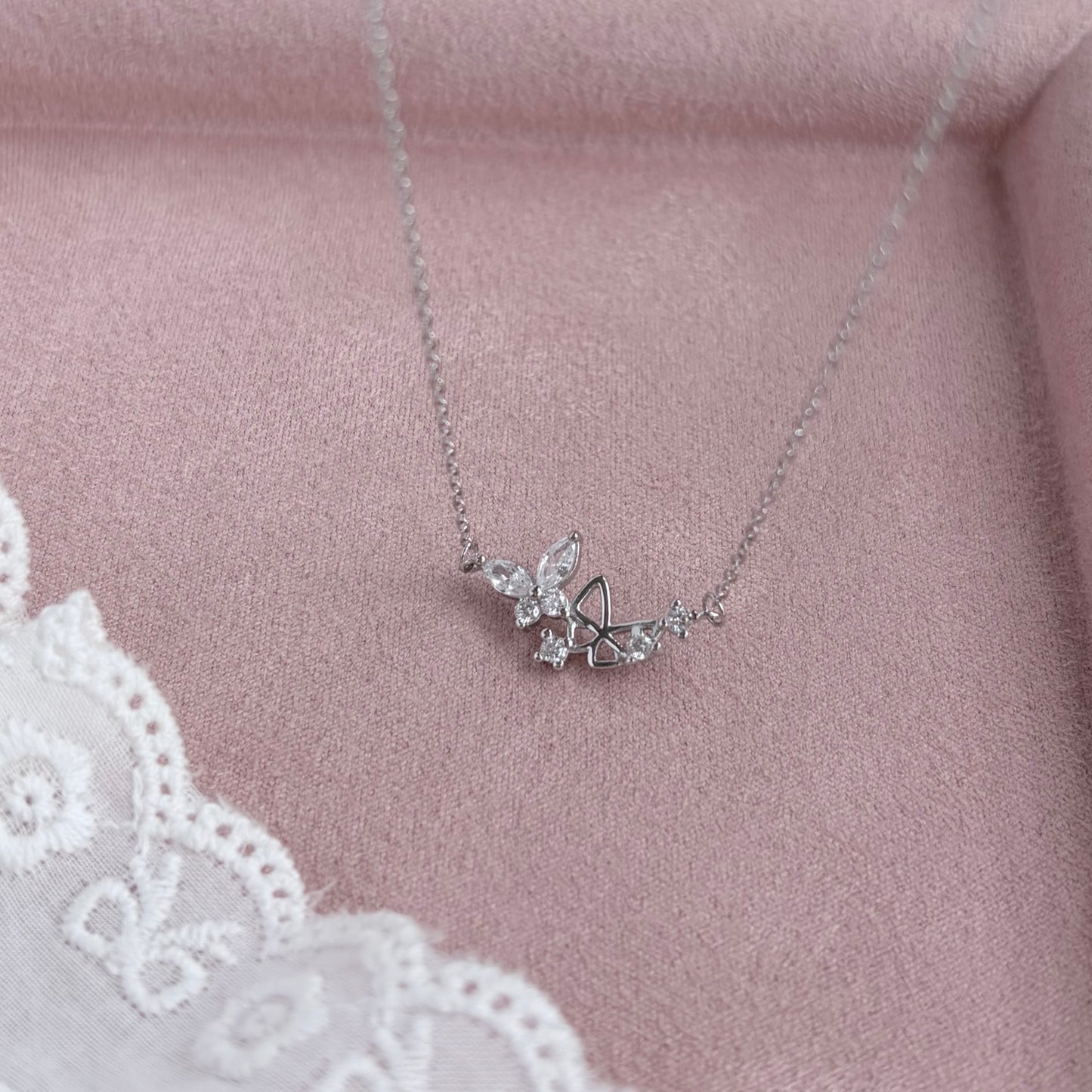 Vasley Butterfly Diamond Necklace