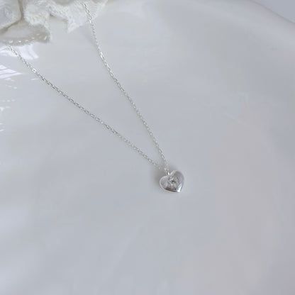 Doris Sparkling Heart Pendant Necklace