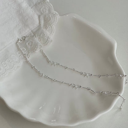 Tracey Ribbon Knot Link Chain Bracelet