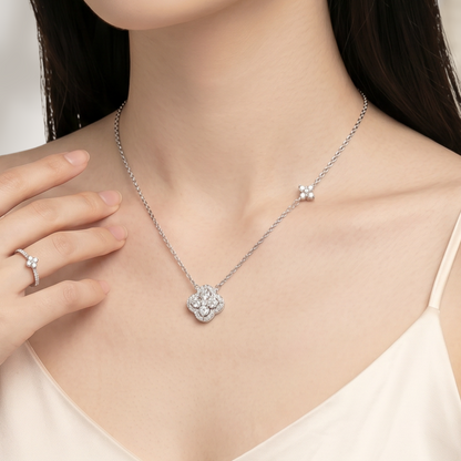 Erina Duo Clover Necklace