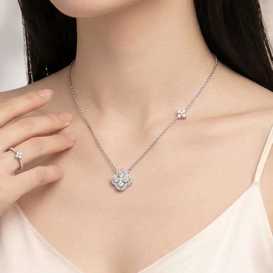 Erina Duo Clover Necklace