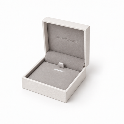 Jewellery Box for Necklace Bracelet Earrings & Ring in White (Flip-Open)