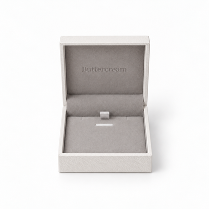 Jewellery Box for Necklace Bracelet Earrings & Ring in White (Flip-Open)