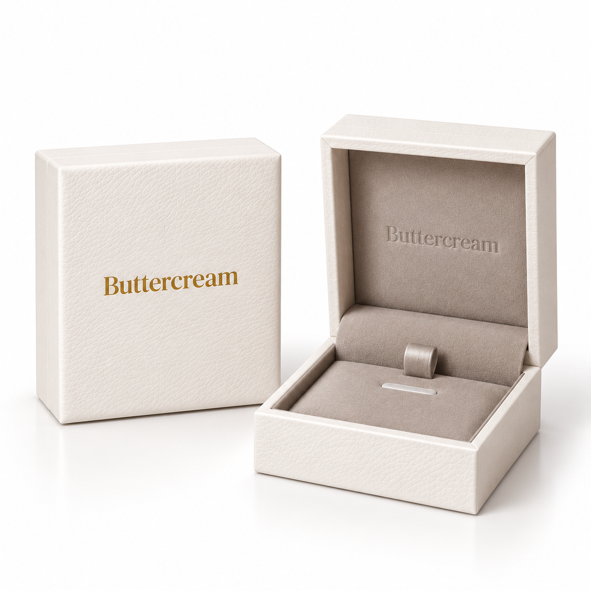 Jewellery Box for Necklace Bracelet Earrings & Ring in White (Flip-Open)