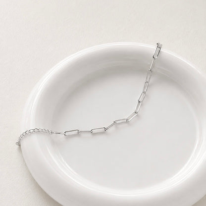 Geneva Paperclip Link Chain Bracelet