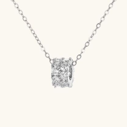 Scarlett Cubic Zirconia Barrel Chain Necklace