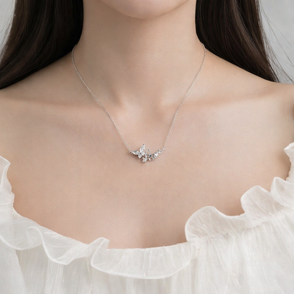 Vasley Butterfly Diamond Necklace