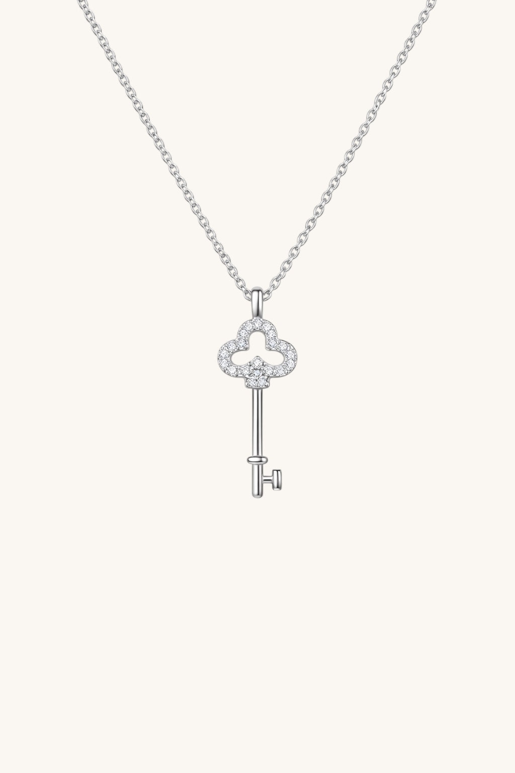 Giselle Clover Key Pendant Necklace