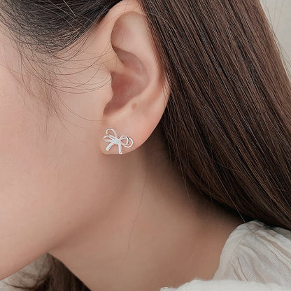 Coni Ribbon Bow Knot Earrings