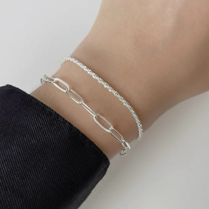 Stella Double Chain & Link Bracelet