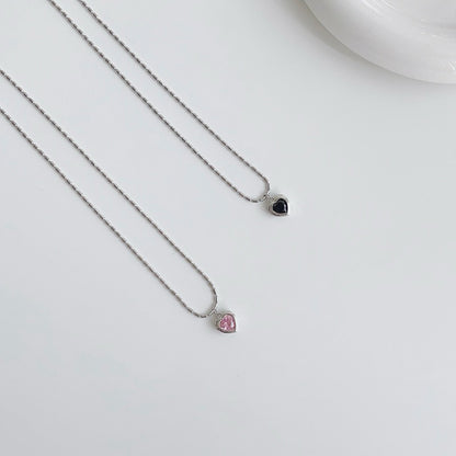 Lucy Heart Stone Necklace